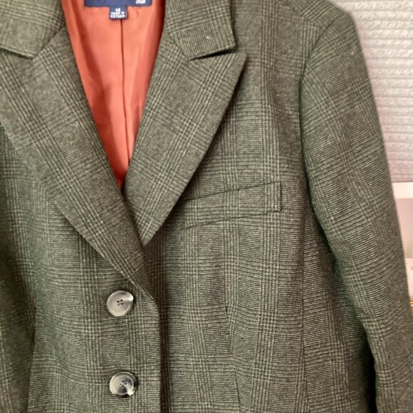 Evan Picone Charcoal Grey 3 Button Suit Jacket - Picture 8 of 8